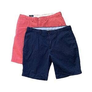 Polo Ralph Lauren Men's Shorts Lot 2 Size 38 Pink Navy Chino Casual